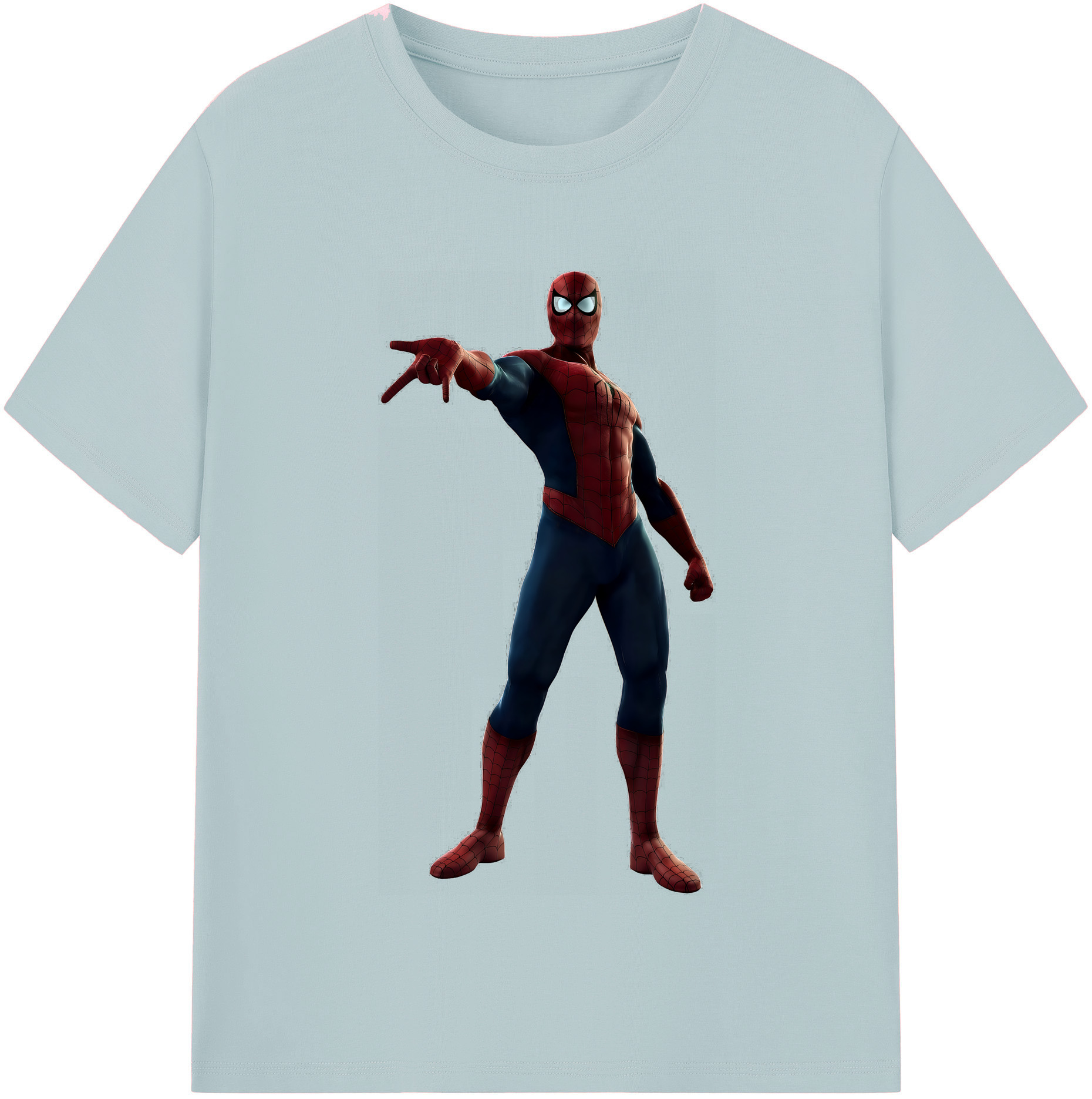 （画像用） Spider Man スパイダーマン 綿100％半袖Tシャツ（フロントプリント）